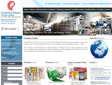 Tablet Screenshot of centenarypolytex.com